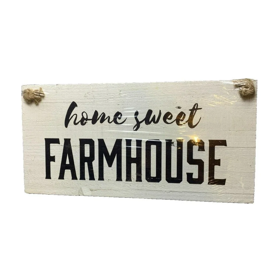 Home‎ Sweet Farmhouse Wall Art Home Decor Cottagecore Wood Sign
